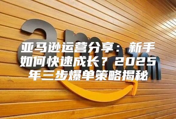 亚马逊运营分享：新手如何快速成长？2025年三步爆单策略揭秘