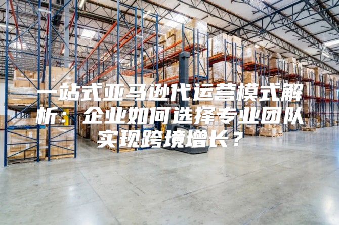 一站式亚马逊代运营模式解析：企业如何选择专业团队实现跨境增长？