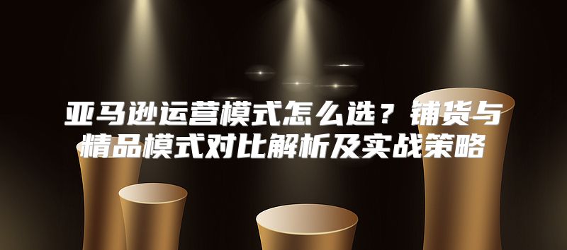 亚马逊运营模式怎么选？铺货与精品模式对比解析及实战策略
