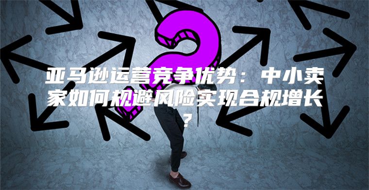 亚马逊运营竞争优势：中小卖家如何规避风险实现合规增长？