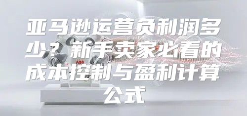 亚马逊运营负利润多少？新手卖家必看的成本控制与盈利计算公式