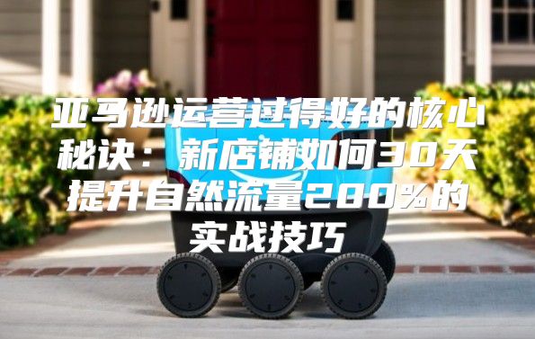 亚马逊运营过得好的核心秘诀：新店铺如何30天提升自然流量200%的实战技巧
