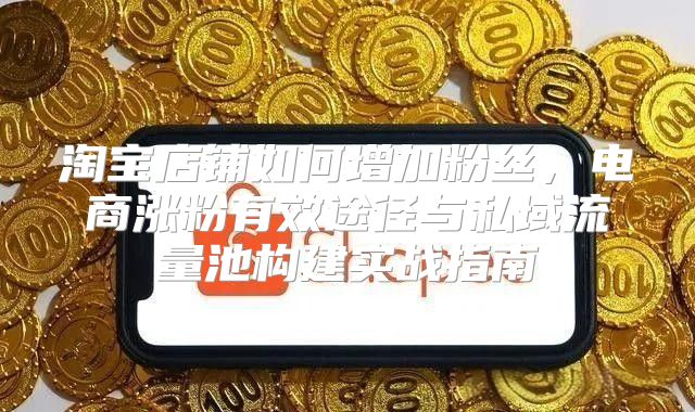 淘宝店铺如何增加粉丝,电商涨粉有效途径与私域流量池构建实战指南