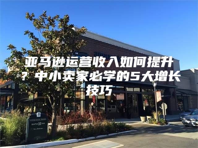 亚马逊运营收入如何提升？中小卖家必学的5大增长技巧