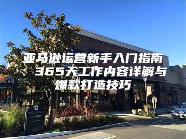 亚马逊运营新手入门指南：365天工作内容详解与爆款打造技巧