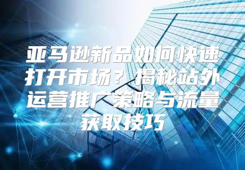 亚马逊新品如何快速打开市场？揭秘站外运营推广策略与流量获取技巧
