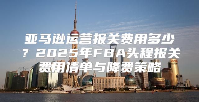 亚马逊运营报关费用多少？2025年FBA头程报关费用清单与降费策略