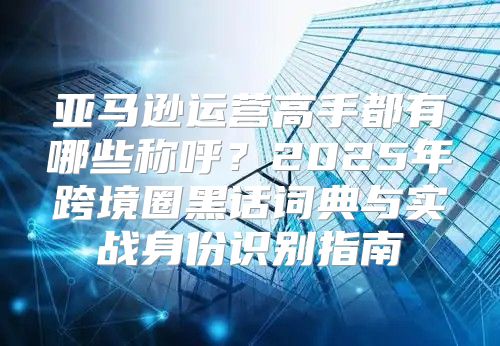亚马逊运营高手都有哪些称呼？2025年跨境圈黑话词典与实战身份识别指南