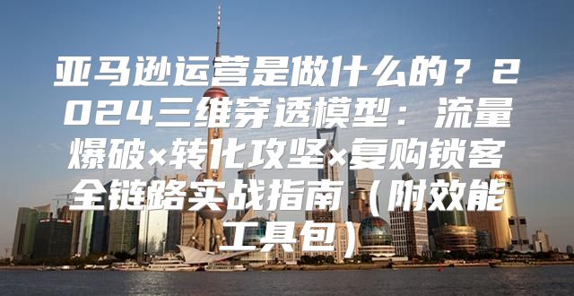 亚马逊运营是做什么的？2024三维穿透模型：流量爆破×转化攻坚×复购锁客全链路实战指南（附效能工具包）