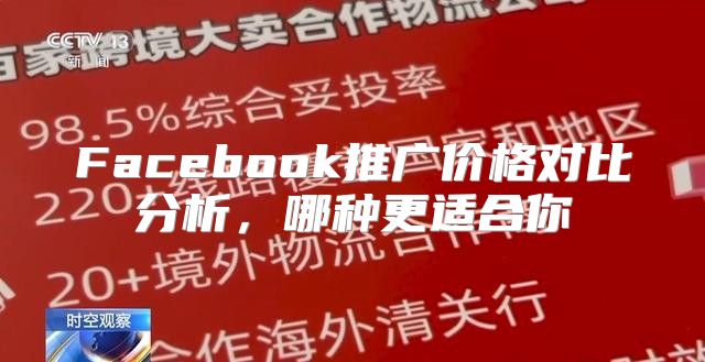 Facebook推广价格对比分析，哪种更适合你
