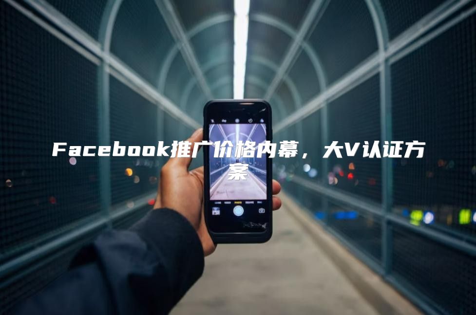 Facebook推广价格内幕，大V认证方案