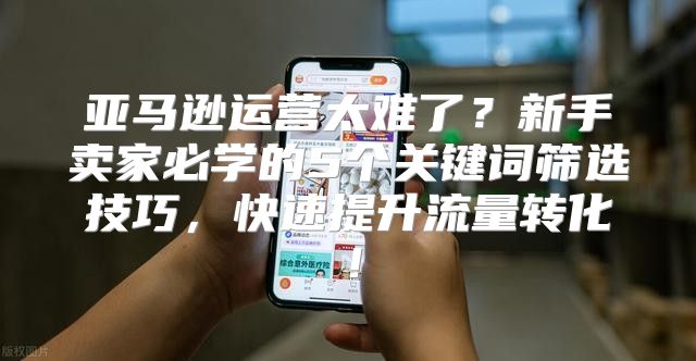 亚马逊运营太难了？新手卖家必学的5个关键词筛选技巧，快速提升流量转化！