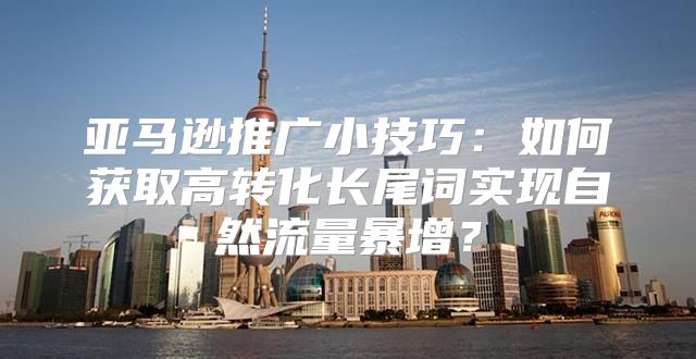 亚马逊推广小技巧：如何获取高转化长尾词实现自然流量暴增？