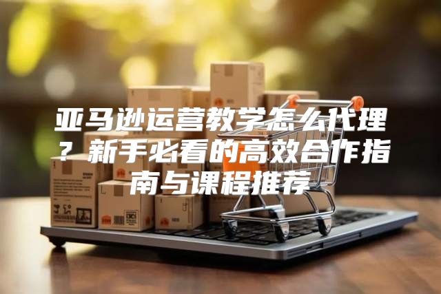 亚马逊运营教学怎么代理？新手必看的高效合作指南与课程推荐