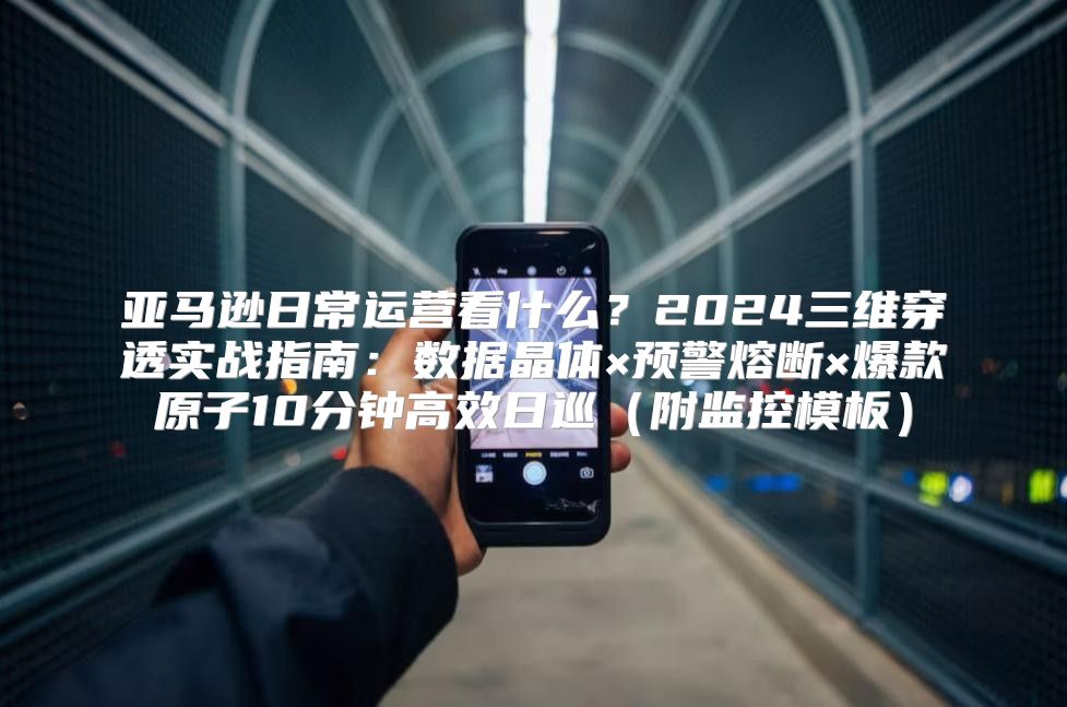 亚马逊日常运营看什么？2024三维穿透实战指南：数据晶体×预警熔断×爆款原子10分钟高效日巡（附监控模板）