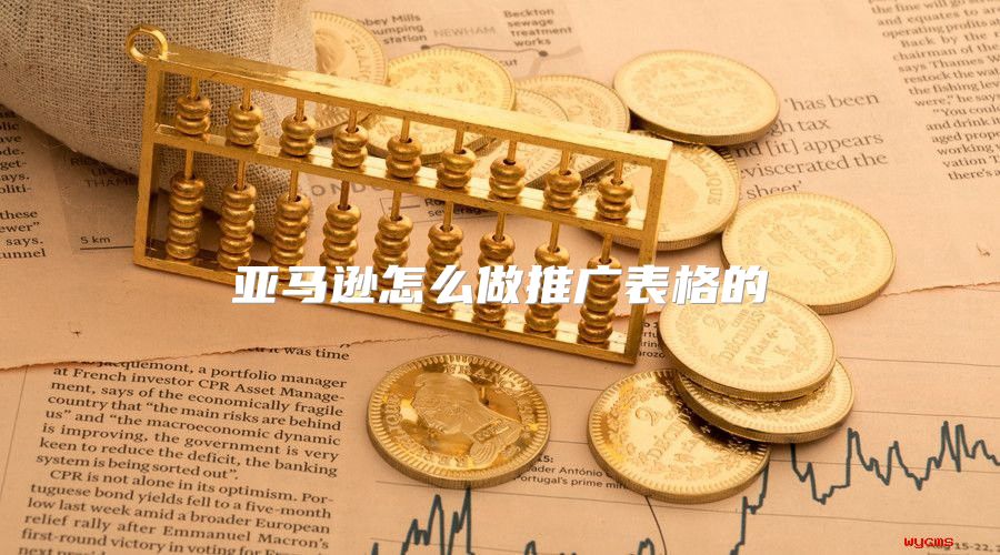 亚马逊怎么做推广表格的