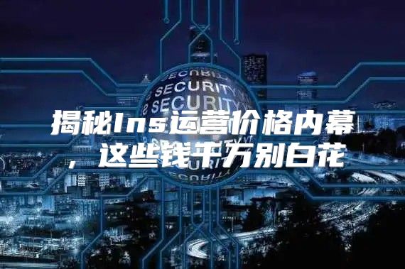 揭秘Ins运营价格内幕，这些钱千万别白花