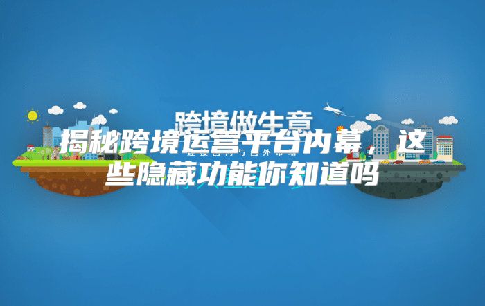 揭秘跨境运营平台内幕，这些隐藏功能你知道吗