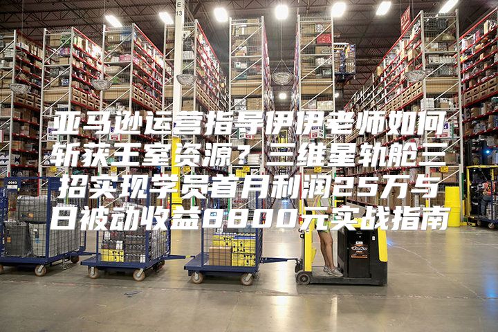 亚马逊运营指导伊伊老师如何斩获王室资源?三维星轨舱三招实现学员首月利润25万与日被动收益8800元实战指南