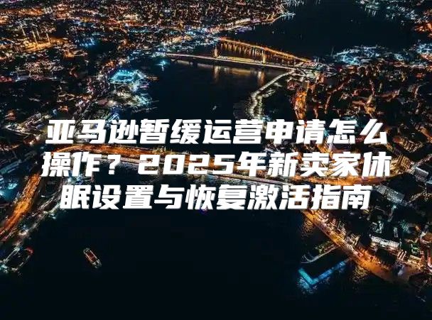 亚马逊暂缓运营申请怎么操作？2025年新卖家休眠设置与恢复激活指南