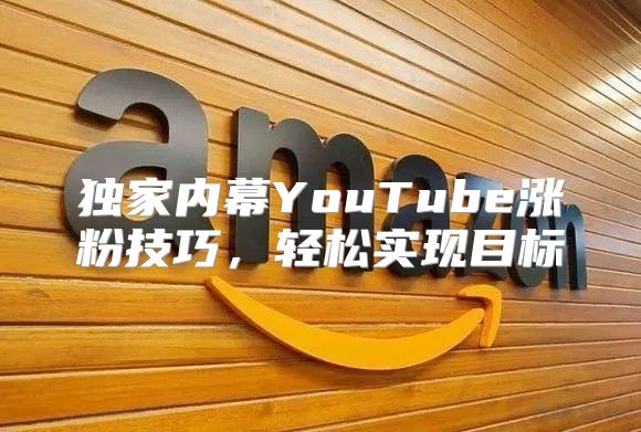 独家内幕YouTube涨粉技巧，轻松实现目标