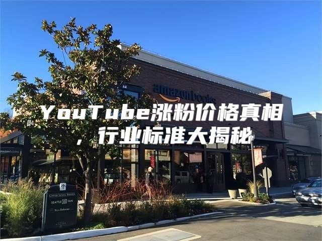 YouTube涨粉价格真相，行业标准大揭秘